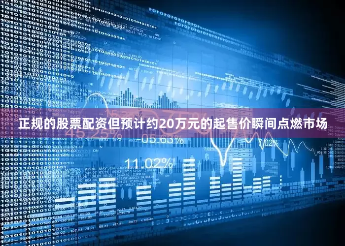 正规的股票配资但预计约20万元的起售价瞬间点燃市场